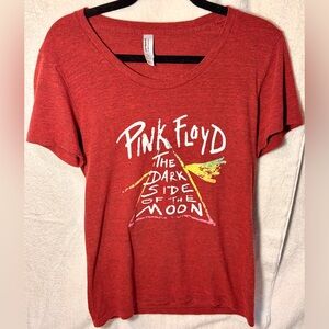 American Apparel Red Pink Floyd Graphic Tee